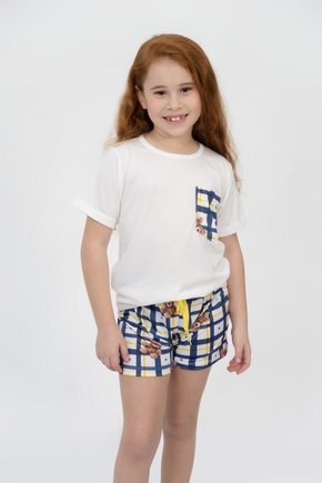 05 pijama curto meia manga familia xadrez mae