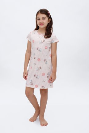 01 camisola curta meia manga filha listras e gato