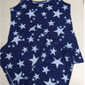 05 pijama curto regata feminino marinho e estrelas