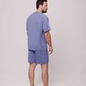 02 pijama curto meia manga masculino lavanda