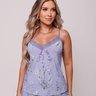 02 pijama curta alca feminino floral com renda