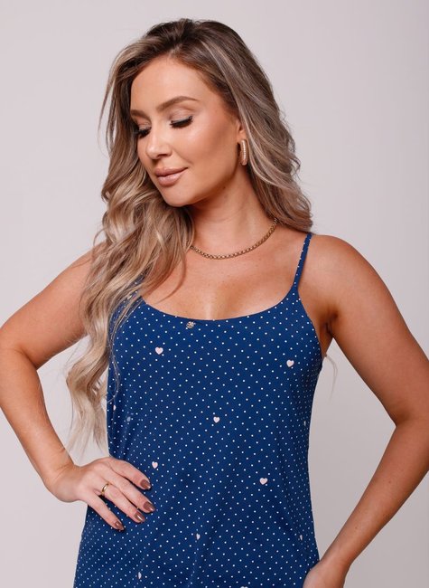 02 camisola curta alca feminino poa e coracoes