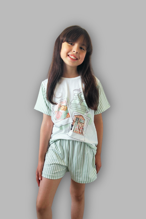 06 pijama curto meia manga capivara filha